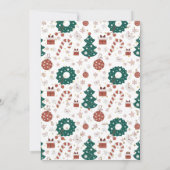 Weihnachten Weihnachten-Dez Snowman-Urlaub Geburts Einladung (Rückseite)