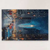 Weihnachten Weihnachten Eine neue Stadt Puzzle (Horizontal)