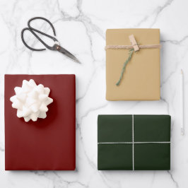 Weihnachten Weihnachten Einfaches Design Elegante Geschenkpapier Set