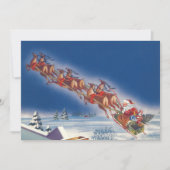 Weihnachten, Weihnachten - Einladung zum Schlitten (Vorderseite)