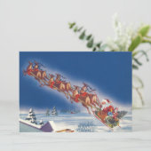 Weihnachten, Weihnachten - Einladung zum Schlitten (Stehend Vorderseite)