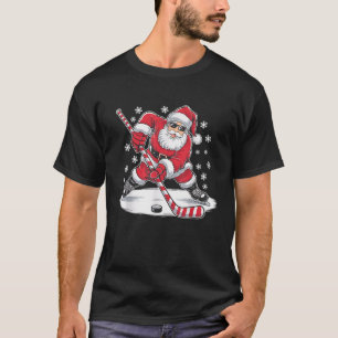 Weihnachten Weihnachten Eishockey Weihnachtsfeier T-Shirt
