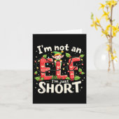 Weihnachten Weihnachten Elf Ich bin kein Elf nur K Karte (Gelbe Blume)