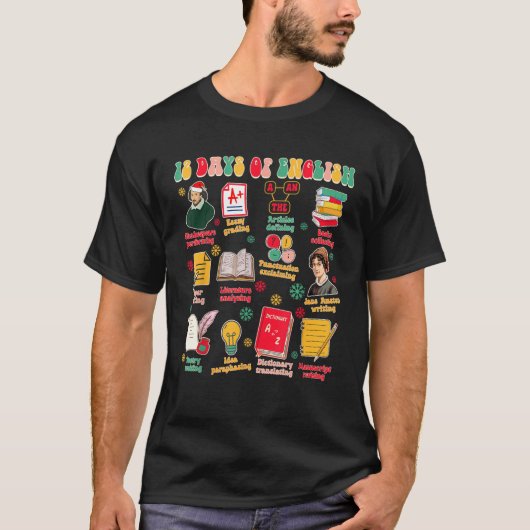 Weihnachten Weihnachten Englischlehrer Unterrichte T-Shirt (Vorderseite)