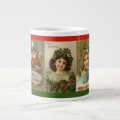 Weihnachten Weihnachten Ernsthaftes Kaffeetrinken Jumbo-Tasse (Vorderseite)