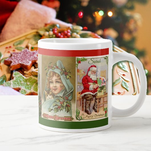 Weihnachten Weihnachten Ernsthaftes Kaffeetrinken Jumbo-Tasse