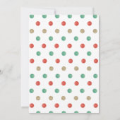 Weihnachten Weihnachten Erste Geburtstag Einladung (Rückseite)