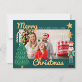 Weihnachten Weihnachten Familienurlaub Foto Card (Vorderseite)