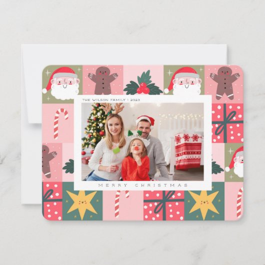 Weihnachten Weihnachten Familienurlaub Foto Card (Vorderseite)