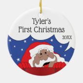 Weihnachten Weihnachten Farbe sagt Keramik Ornament (Hinten)