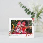 Weihnachten Weihnachten Foto Gruß Postkarte (Stehend Vorderseite)