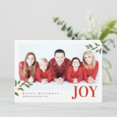 Weihnachten Weihnachten Foto Grußkarte (Stehend Vorderseite)