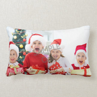 Weihnachten Weihnachten Foto Vorlage 2 Kinder Fami Lendenkissen