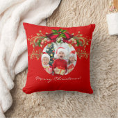 Weihnachten Weihnachten Foto Vorlage 4 Kinder Fami Kissen (Decke)