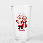 Weihnachten Weihnachten Frau Claus African America Glas (Vorderseite)