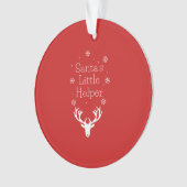 Weihnachten, Weihnachten froh, Weihnachtsmann Ornament (Vorderseite)