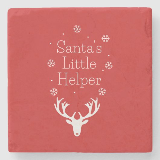 Weihnachten, Weihnachten froh, Weihnachtsmann Steinuntersetzer (Vorderseite)