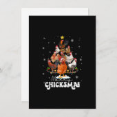 Weihnachten Weihnachten frohe Chickmas Weihnachtsm Einladung (Vorne/Hinten)
