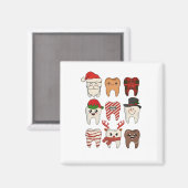 Weihnachten Weihnachten Funny Dentiday Magnet (Vorderseite/Rückseite)