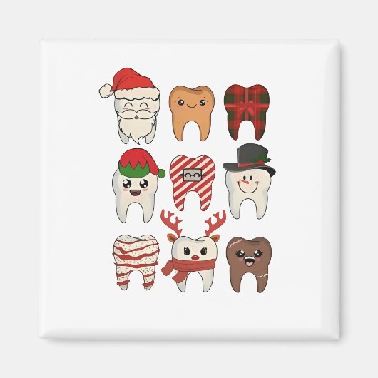 Weihnachten Weihnachten Funny Dentiday Magnet (Vorne)
