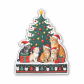 Weihnachten Weihnachten Funny hässliche Frauen Män Aufkleber (Vorderseite)