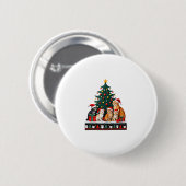 Weihnachten Weihnachten Funny hässliche Frauen Män Button (Vorne & Hinten)