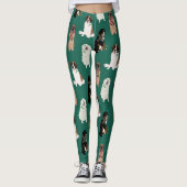 Weihnachten Weihnachten Große Hunde Leggings (Vorderseite)
