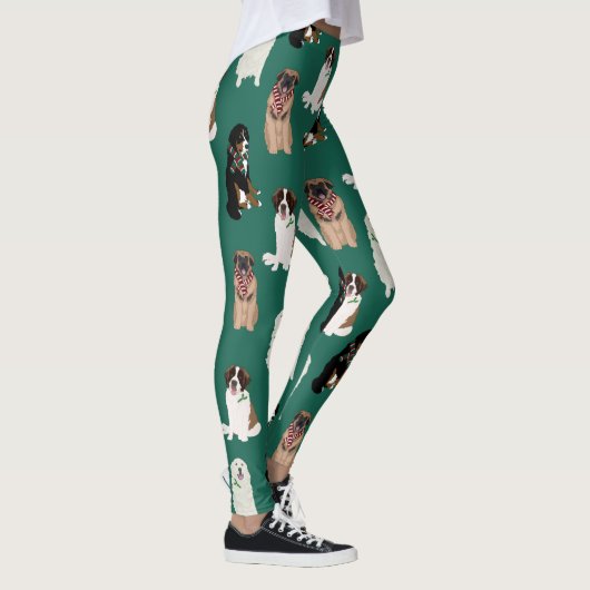 Weihnachten Weihnachten Große Hunde Leggings (Rechts)