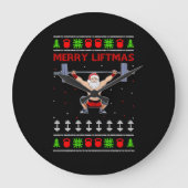 Weihnachten Weihnachten Große Wanduhr (Vorderseite)