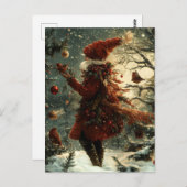 Weihnachten Weihnachten Gruß nostalgisch Weihnacht Postkarte (Vorne/Hinten)