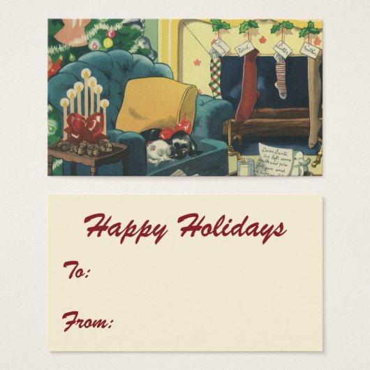 Weihnachten Weihnachten Hannukah Haustiere im Wohn (Vorne & Hinten)