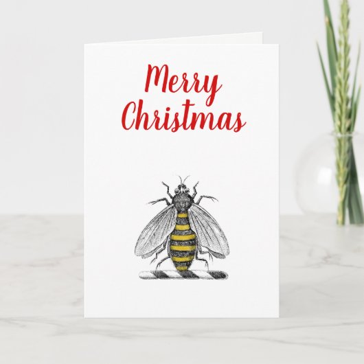 Weihnachten Weihnachten Heraldic Vintag Bee Emblem (Vorderseite)