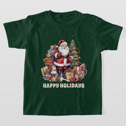 Weihnachten Weihnachten hinzufügen Text Aquarell T-Shirt (Ablage )