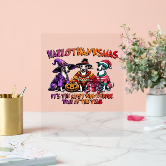 Weihnachten Weihnachten im Weihnachtsgebirge Hallo Acrylschild (Hochzeit)