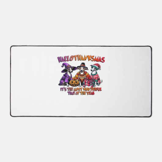 Weihnachten Weihnachten im Weihnachtsgebirge Hallo Schreibtischunterlage (Vorderseite)