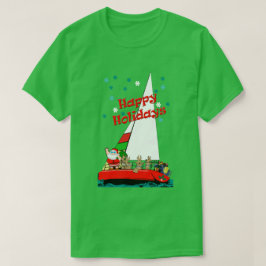 Weihnachten Weihnachten in Sailboat Segler T-Shirt