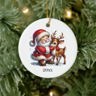 Weihnachten Weihnachten Jahr und Nachricht hinzufü Keramik Ornament