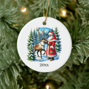 Weihnachten Weihnachten Jahr und Nachricht Keramik Ornament