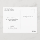 Weihnachten Weihnachten JOY Foto Gruß Postkarte (Rückseite)