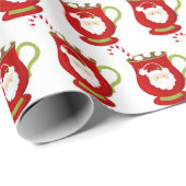 Weihnachten Weihnachten - Kakao gefliestes Party Geschenkpapier (Rolleneckpunkt)