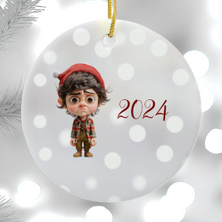 Weihnachten Weihnachten Keramik Elf Ornament