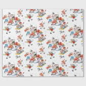 Weihnachten Weihnachten Kinder im Schnee Geschenkpapier (Flach)