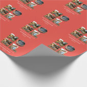 Weihnachten Weihnachten kühl, modern 4 Foto einfac Geschenkpapier (Ecke)