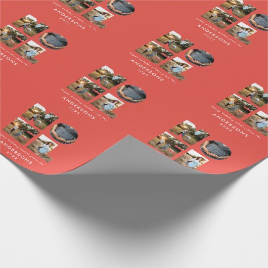 Weihnachten Weihnachten kühl, modern 4 Foto einfac Geschenkpapier (Ecke)