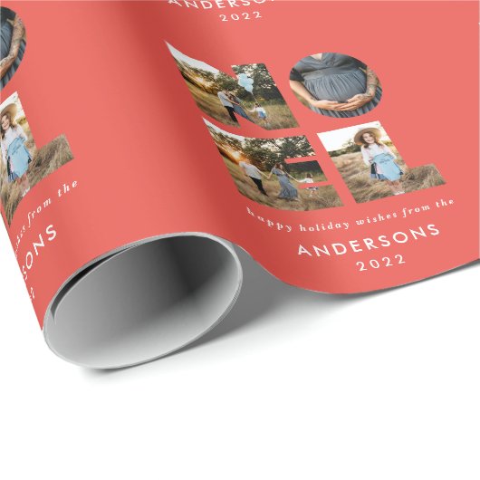 Weihnachten Weihnachten kühl, modern 4 Foto einfac Geschenkpapier (Rolleneckpunkt)