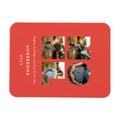 Weihnachten Weihnachten kühl, modern 4 Foto einfac Magnet (Horizontal)