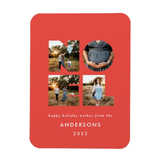 Weihnachten Weihnachten kühl, modern 4 Foto einfac Magnet (Vertikal)