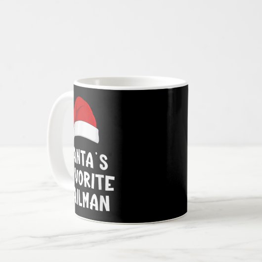 Weihnachten Weihnachten Liebling Mailman Funny Xma Kaffeetasse (Vorderseite Links)