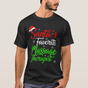 Weihnachten Weihnachten Lieblings-Massagetherapeut T-Shirt