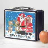 Weihnachten Weihnachten Liste dunkler Töne Metall Brotdose (Beispiel)